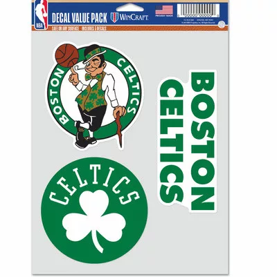 WinCraft - NBA Multi Use 3 Fan Pack Decal Boston Celtics MC