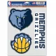 WinCraft - NBA Multi Use 3 Fan Pack Decal Memphis Grizzlies MC ONE