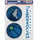 WinCraft - NBA Multi Use 3 Fan Pack Decal Minnesota Timber MC