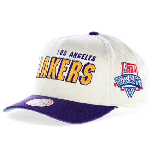 MITCHELL & NESS LOS ANGELES LAKERS 96 NBA DRAFT PRO CROWN BEIGE/KHAKI/OFFWHITE