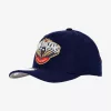 MITCHELL & NESS NEW ORLEANS PELICANS TEAM GROUND REDLINE STRETCH SNAPBACK NAVY