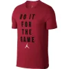 Jordan JMTC "FOR THE GAME" Training T-Shirt GYM RED/WHITE