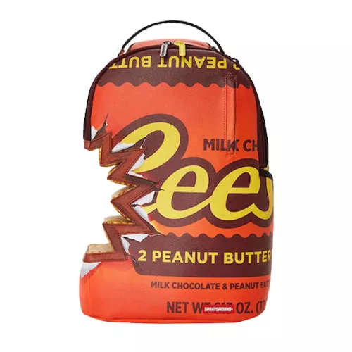 SPRAYGROUND REESES SHARK BITE BACKPACK ORANGE/BROWN