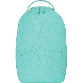 Sprayground Aqua Embossed Graffiti Turquoise