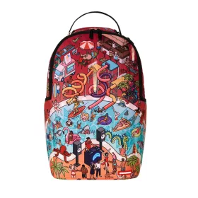 Sprayground The Party Dont Shark Dlxr Backpack Multicolor