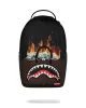 Sprayground Bag Of Money On Fire Backpack Black