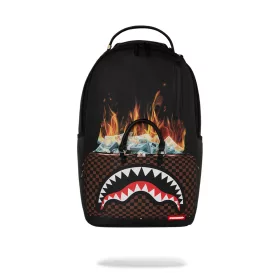 Sprayground Bag Of Money On Fire Backpack Black