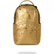 Sprayground Gold Weathered Backpack Gold One