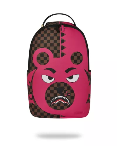 Sprayground Pink Bear Shark Backpack Pink ONE