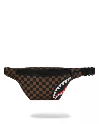 Sprayground Check 2 Emboss Savvy Crossbody Brown ONE