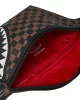 Sprayground Check 2 Emboss Savvy Crossbody Brown ONE