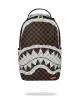 Sprayground Cream And Brown Tear Check Backpack Brown ONE