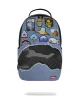 Sprayground Denim Tear 3 Am Patches Backpack Blue