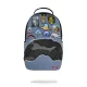 Sprayground Denim Tear 3 Am Patches Backpack Blue