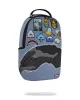 Sprayground Denim Tear 3 Am Patches Backpack Blue
