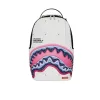 Sprayground Shark Central Liquid Chrome Backpack White