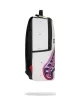 Sprayground Shark Central Liquid Chrome Backpack White