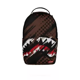 Sprayground Smeared Grunge Backpack Brown