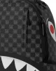 Sprayground Sharks In Paris Wtf Bubbly Black Check Backpack Black One