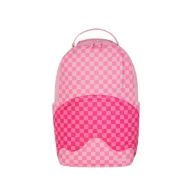 Sprayground Pink Sharks In Paris Patch Backpack Pink