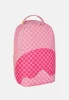 Sprayground Pink Sharks In Paris Patch Backpack Pink