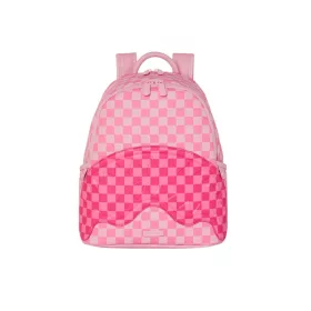Sprayground Pink Sharks In Paris Patch Savage Backpack Pink