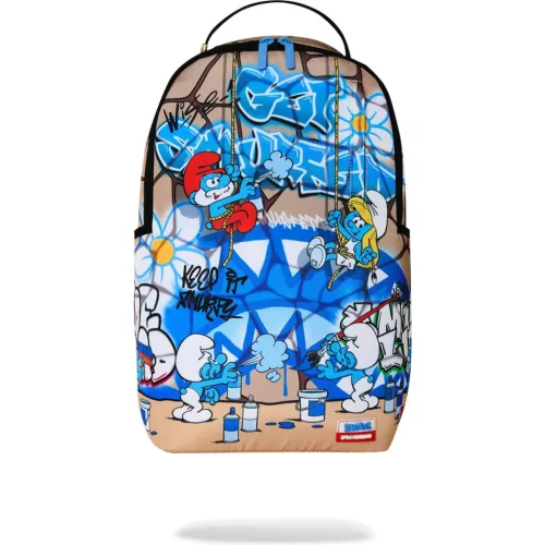 Sprayground Smurfs Art Party Backpack Blue One