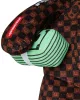 Sprayground Sharks In Paris Wtf Bubble Brown Check Moneybear Backpack Brown One