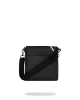 Sprayground Center Rip Revealing Gray Check Messenger Sling Black