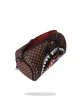 Sprayground Sharks In Paris Wtf Bubble Brown Check Duffle Brown