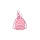 Sprayground Pink New Check Faces Backpack Keychain Pink One