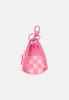 Sprayground Pink New Check Faces Backpack Keychain Pink One
