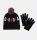 Jordan Kids Jan Hbr Pom Beanie Set Kit Black 8-20YR