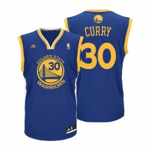 Adidas NBA Golden State Warriors Stephen Curry Replica Jersey Road BLUE