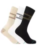 STANCE BASIC 3 PACK CREW OAT/WHITE/BLACK