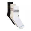 STANCE BASIC 3 PACK CREW OAT/WHITE/BLACK