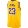 NIKE X NBA LEBRON JAMES LOS ANGELES LAKERS ICON EDITION SWINGMAN JERSEY AMARILLO/FIELD PURPLE/WHITE/JAMES LEBRON