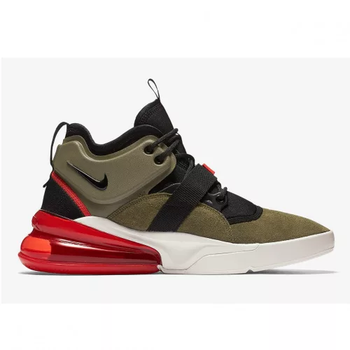 Nike AIR FORCE 270 MEDIUM OLIVE/BLACK-CHALLENGE RED-SAIL
