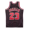 MITCHELL & NESS NBA CHICAGO BULLS 1996 MICHAEL JORDAN #23 AUTHENTIC JERSEY BLACK PINSTRIPE 96