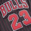 MITCHELL & NESS NBA CHICAGO BULLS 1996 MICHAEL JORDAN #23 AUTHENTIC JERSEY BLACK PINSTRIPE 96
