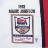MITCHELL & NESS USA BASKETBALL 1992 MAGIC JOHNSON AUTHENTIC HOME JERSEY WHITE