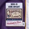MITCHELL & NESS NBA LOS ANGELES LAKERS 2000 KOBE BRYANT #8 AUTHENTIC JERSEY PURPLE 00