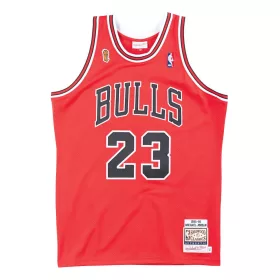   MITCHELL & NESS NBA CHICAGO BULLS MICHAEL JORDAN AUTHENTIC JERSEY RED