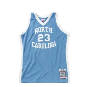   MITCHELL & NESS UNIVERS. OF NORTH CAROLINA MICHAEL JORDAN 83-84 AUTHENTIC JERSEY LIGHT BLUE
