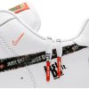 Nike AIR FORCE 1 '07 PRM JDI WHITE/WHITE-BLACK-TOTAL ORANGE