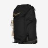 NIKE HOOPS ELIT PRO BACKPACK BLACK/WHITE/METALLIC GOLD