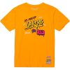 MITCHELL & NESS LOS ANGELES LAKERS Mens Blank Mens Traditional Tee Yellow
