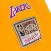 MITCHELL & NESS LOS ANGELES LAKERS Mens Blank Mens Traditional Tee Yellow