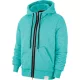 JORDAN BLACK CAT SHERPA HOODIE LIGHT AQUA/LIGHT AQUA/BLACK