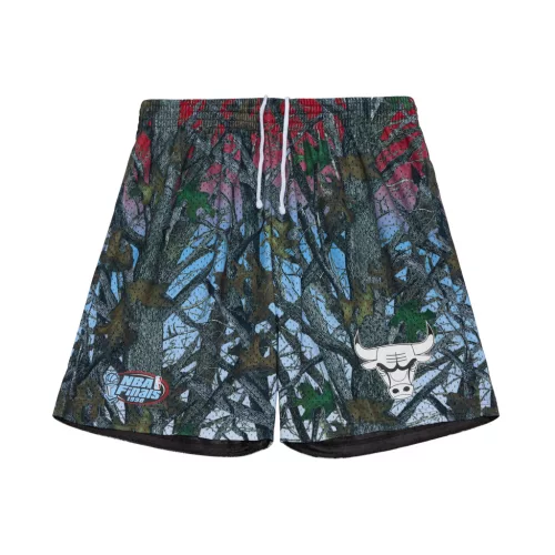 Mitchell & Ness NBA Chicago Bulls Quiet Blaze 7In Mesh Shorts Multicolor